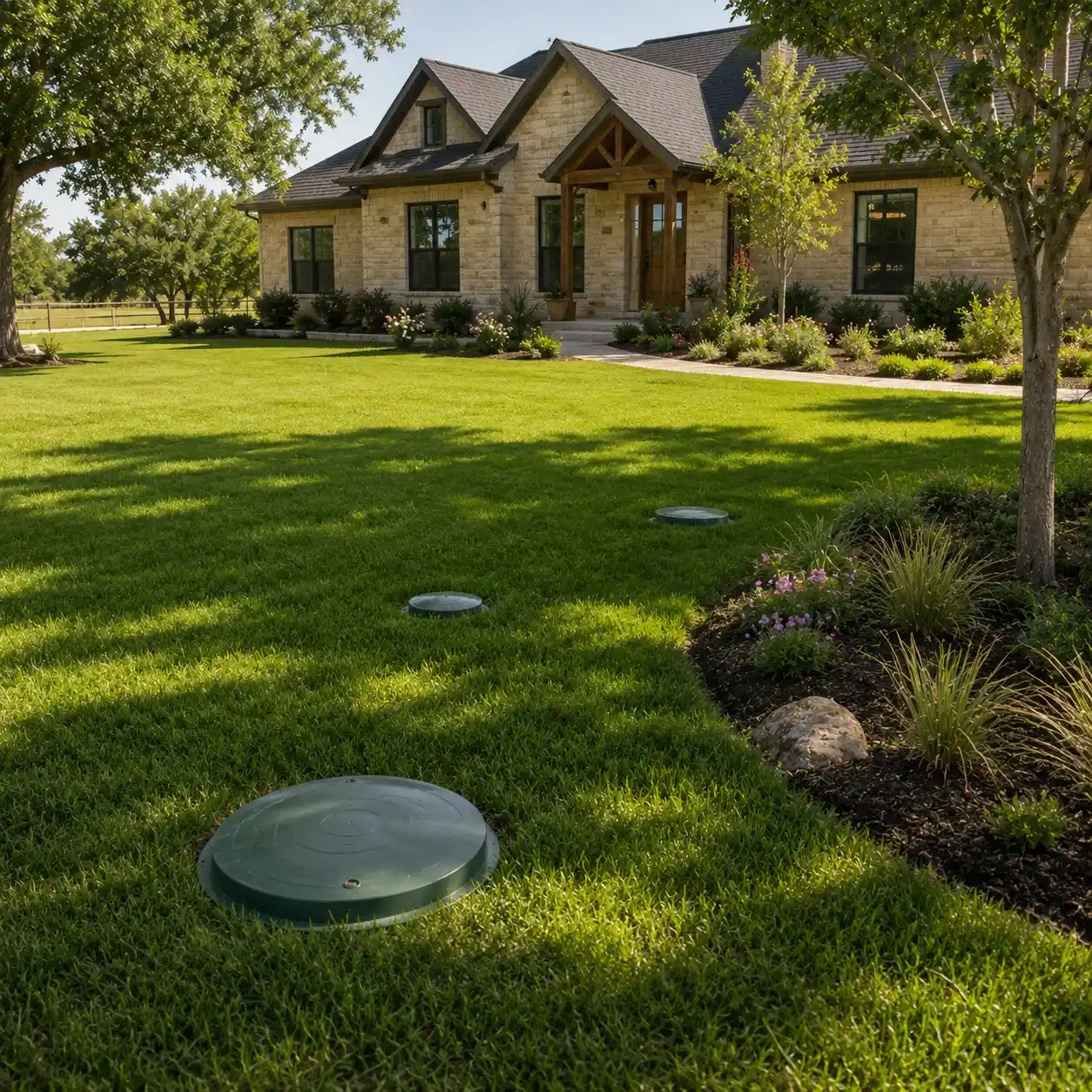 West Texas landscape with a hidden septic system